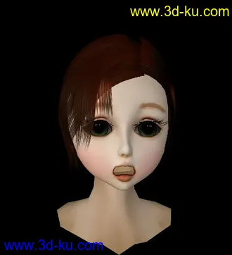 3D打印模型不是很完美的表情绑定，的图片
