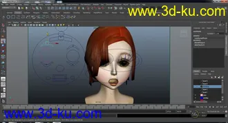 3D打印模型不是很完美的表情绑定，的图片
