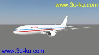 3D打印模型影视级民用飞机，民航客机的图片