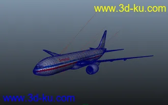 3D打印模型影视级民用飞机，民航客机的图片