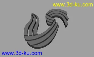 3D打印模型山东电视台台标LOGO标志maya09版本的图片