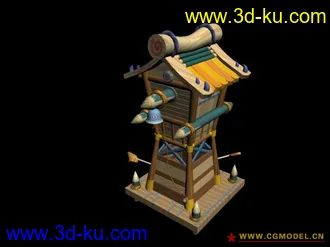 3D打印模型一个卡通小场景的图片