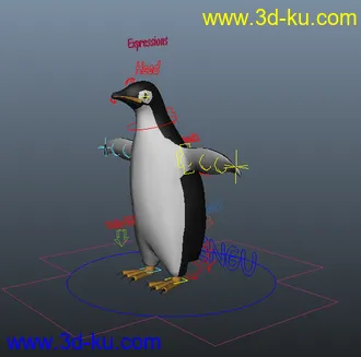 3D打印模型可爱的企鹅的图片