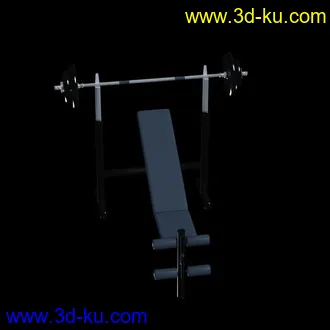 3D打印模型卧推杠铃的图片