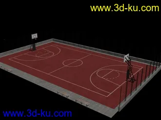 3D打印模型篮球场景的图片