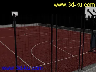 3D打印模型篮球场景的图片