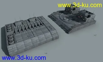 3D打印模型大师级科幻元素建筑合集第三部，科幻城市未来城市建筑部件，包括一些地面和水边部件的图片