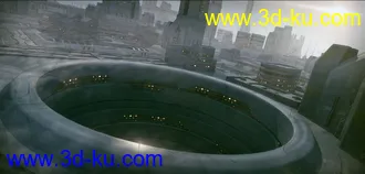 3D打印模型大师级科幻元素建筑合集第三部，科幻城市未来城市建筑部件，包括一些地面和水边部件的图片