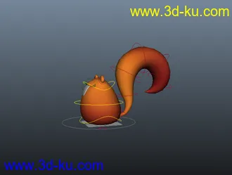 3D打印模型Animationmentor2013免费卡通松鼠绑定的图片