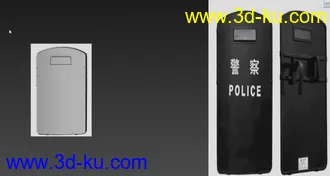 3D打印模型防暴盾牌的图片