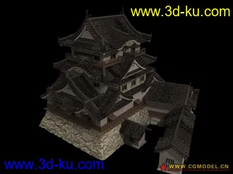 3D打印模型一个日本庙宇的图片