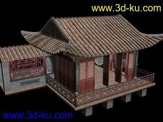 3D打印模型古建 船厅的图片