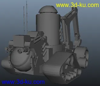 3D打印模型工程车的图片