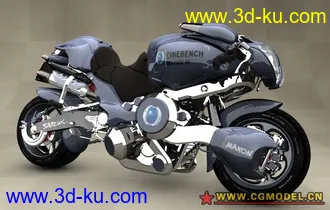 3D打印模型个人收藏的一个比较cool的摩托的图片