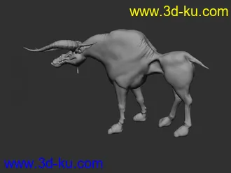 3D打印模型牛的图片