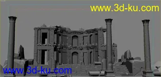 写实古代遗迹废墟场景模型下载的图片