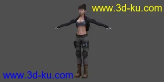 女人模型材质加绑定的图片