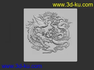 3D打印模型吉祥浮雕的图片