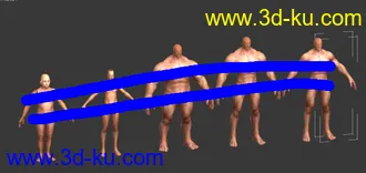 3D打印模型过贴图精美的几种男人体型！！速度下载！的图片