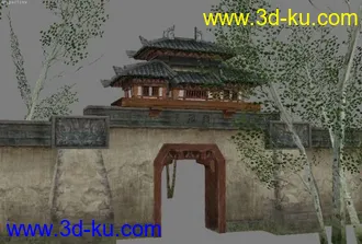 3D打印模型城门 城门 城门的图片