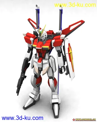 3D打印模型SEED-D 脉冲高达（空装+剑装）的图片