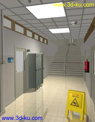 3D打印模型室内走廊的图片