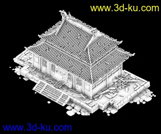 3D打印模型破屋 MAX9 Vray1.5的图片
