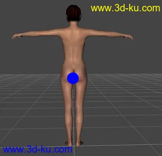 一个玩机车的女人3d模型的图片