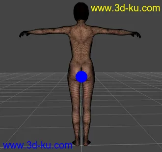 一个玩机车的女人3d模型的图片