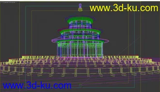 天坛模型 古建 免费下载 带完整贴图的图片