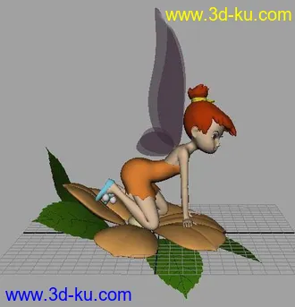 3D打印模型花  植物 小精灵  女孩的图片