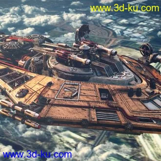 3D打印模型超空间运输船的图片