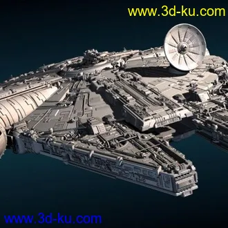 3D打印模型千年隼太空舰的图片
