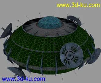 3D打印模型深空通信中心的图片