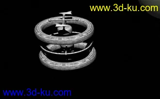 3D打印模型双层空间站的图片