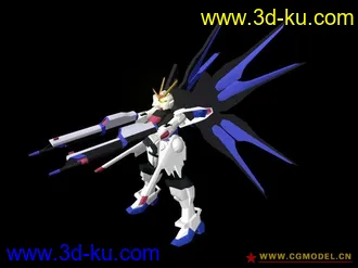 3D打印模型高达 自由 自己做的 新手的图片