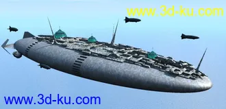 3D打印模型利维坦巡空舰的图片