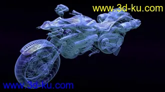 3D打印模型黄金摩托车的图片