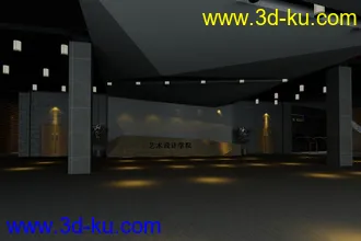 3D打印模型室内大厅的图片