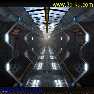 3D打印模型太空货运走廊的图片