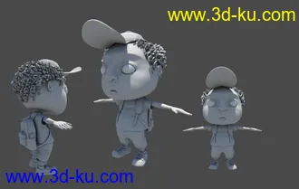 3D打印模型第一次发帖——自己做的小人的图片