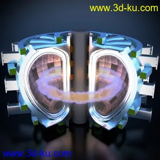 3D打印模型核反应堆剖面图的图片