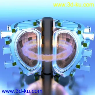 3D打印模型核反应堆剖面图的图片