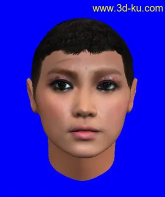 3D打印模型换个角度看美女的图片