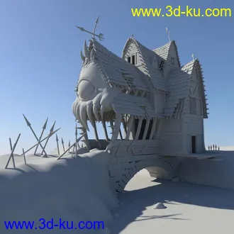 3D打印模型鬼屋？的图片