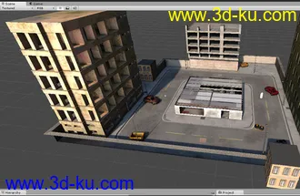 3D打印模型unity3D僵尸之城场景资源Zombie Town的图片