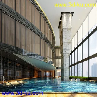 室内泳池模型 免费 下载的图片