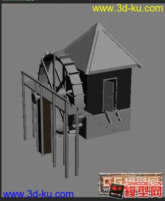 3D打印模型水车场景个希望大家喜欢！的图片