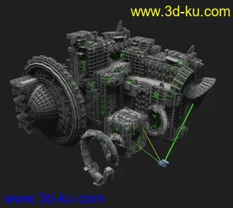3D打印模型超级科幻连续体的图片