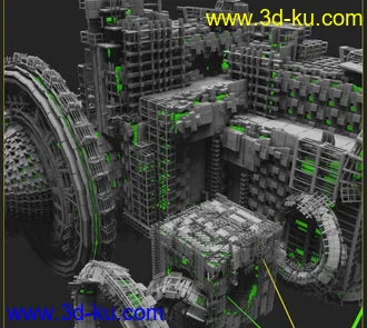 3D打印模型超级科幻连续体的图片